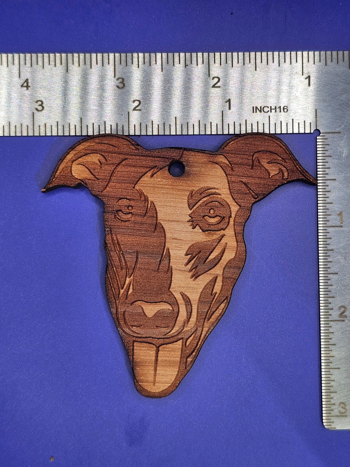 Greyhound Cedar Ornament