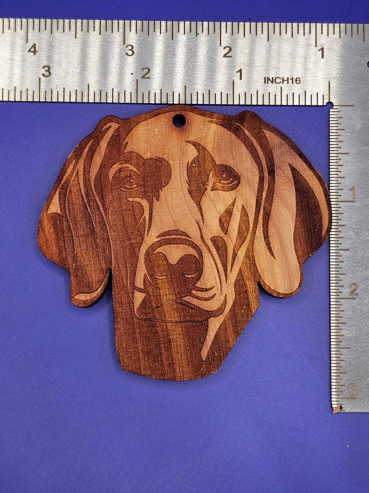 Weimaraner Cedar Ornament