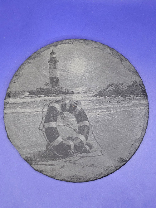 Nautical Collection Slate Coasters (set of 4 with holder)