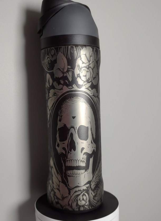 Skull and Flower and Pour Style 24oz Cups