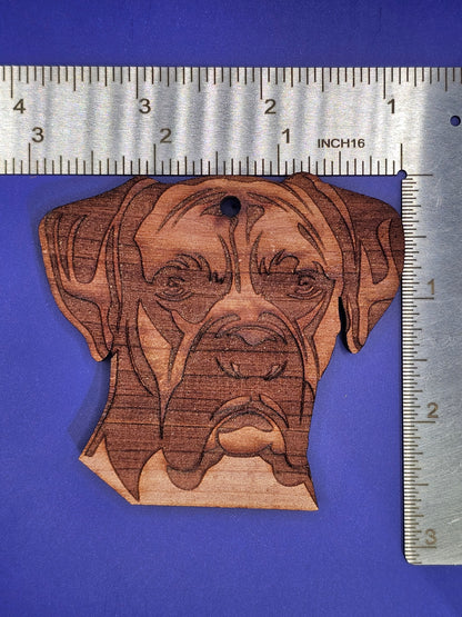 Boxer Cedar Ornament