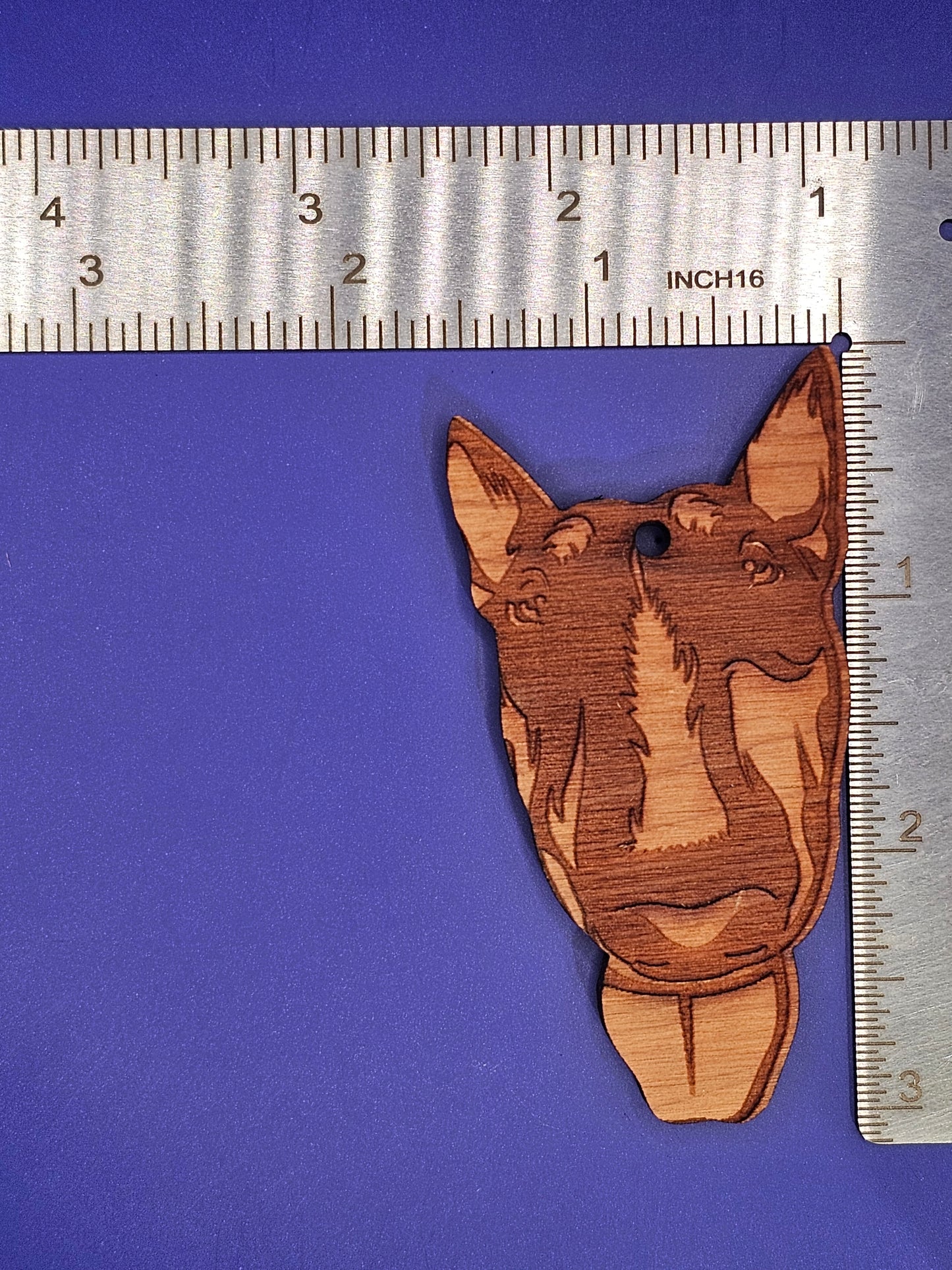 Bull Terrier Cedar Ornament