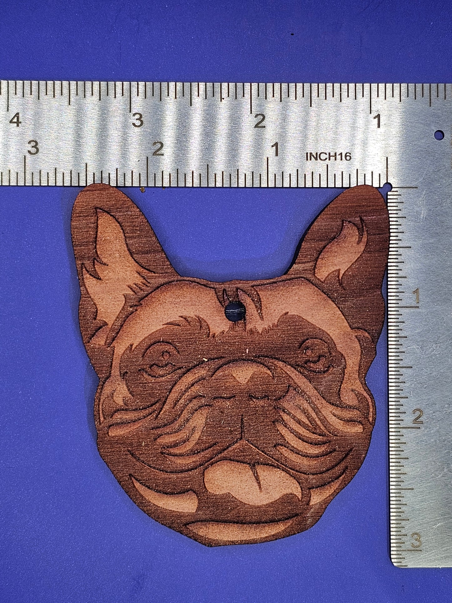 French Bulldog Cedar Ornament