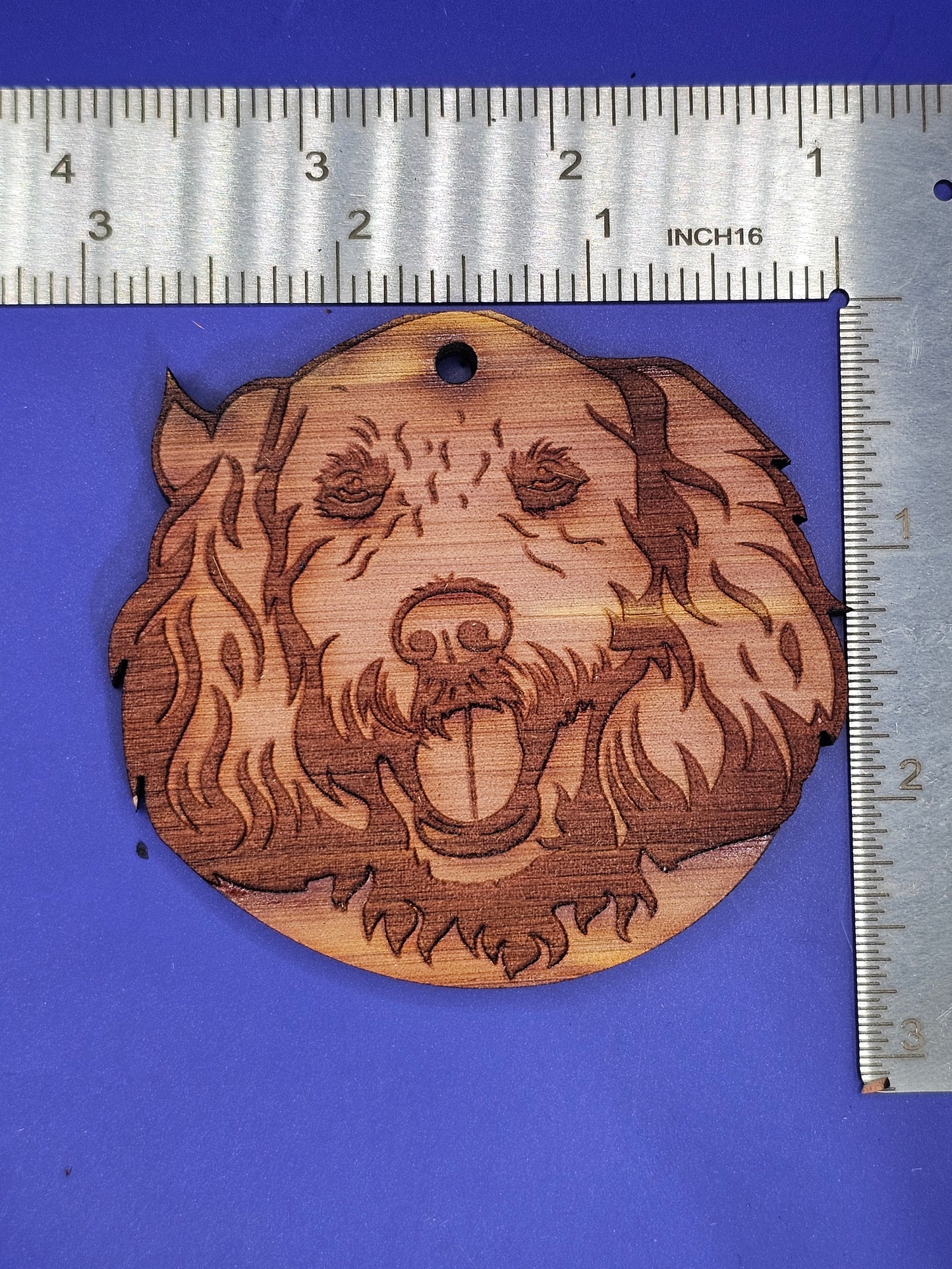 Labradoodle Cedar Ornament