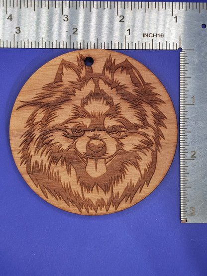 Pomeranian Cedar Ornament