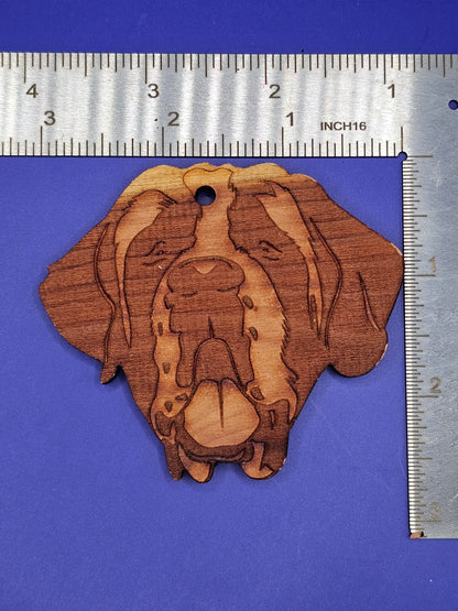 Saint Bernard Cedar Ornament