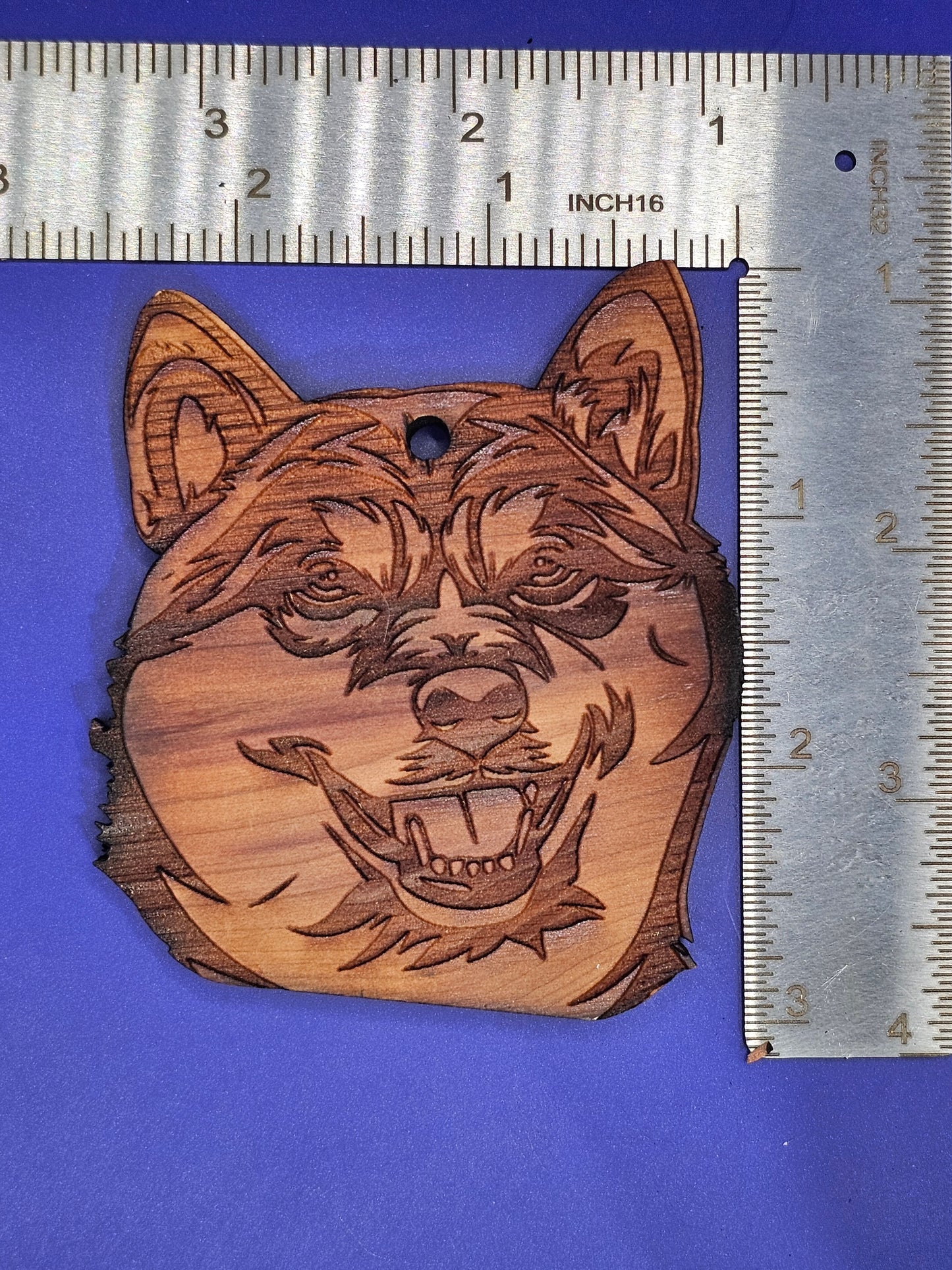 Shiba Inu Cedar Ornament