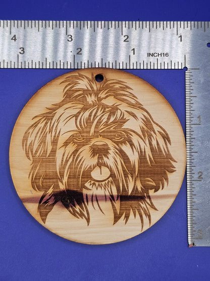 Shih Tzu Cedar Ornament