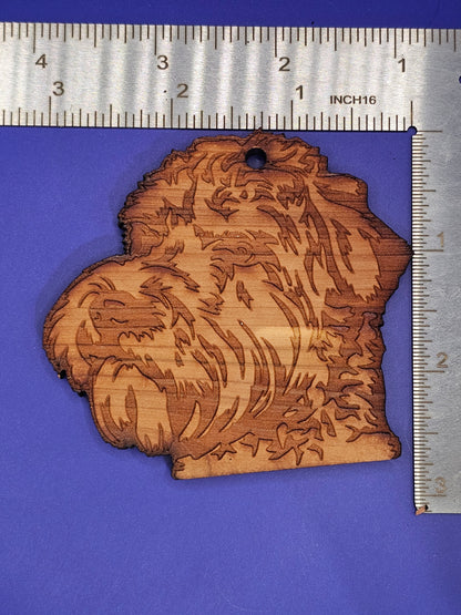 Wheaten Terrier Cedar Ornament