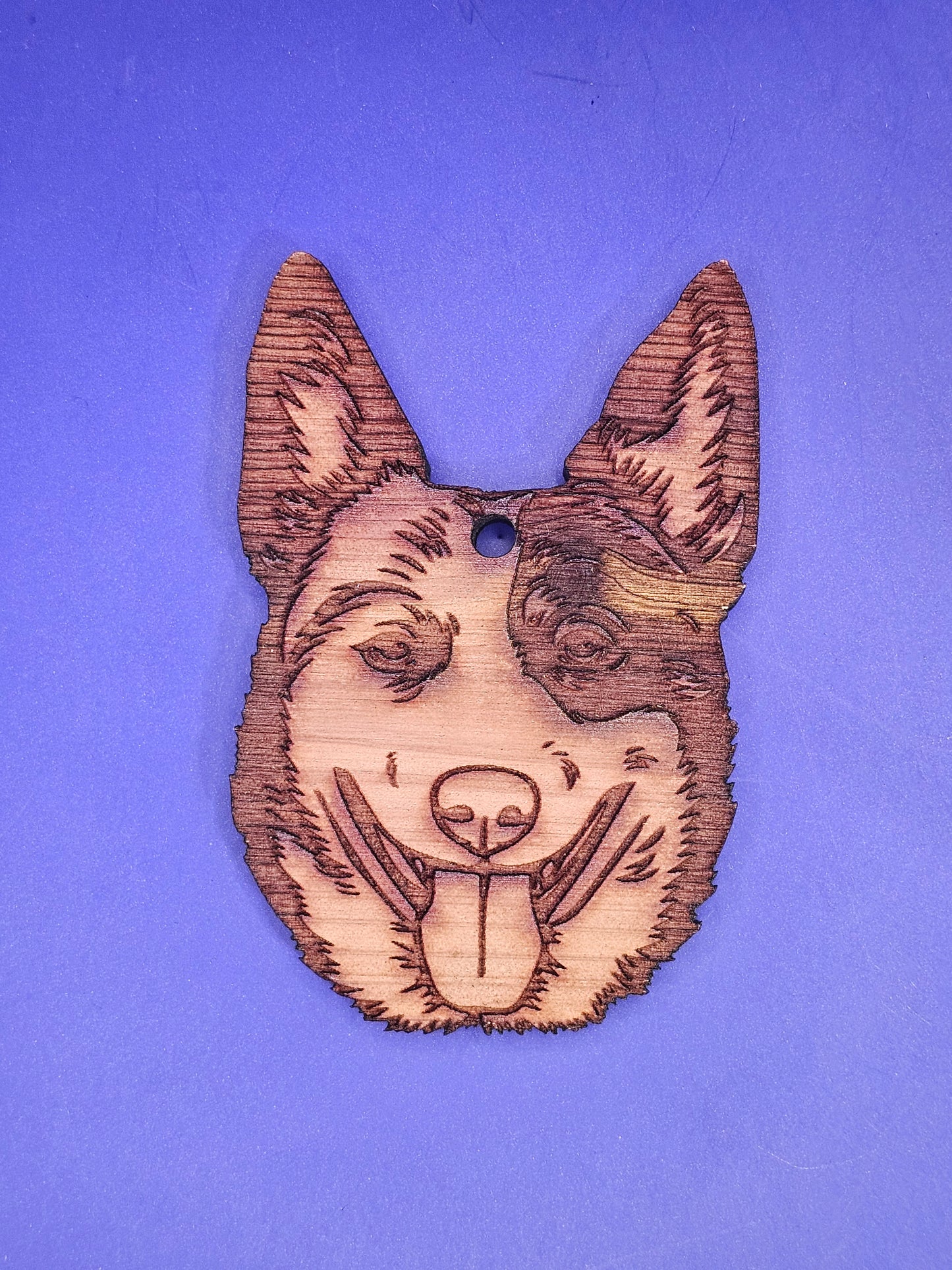 Australian Cattle Dog  Cedar Ornament