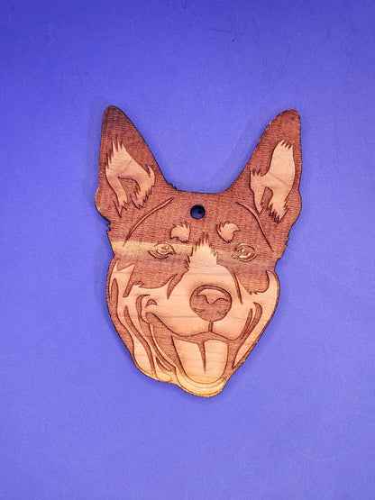 Australian Kelpie Cedar Ornament