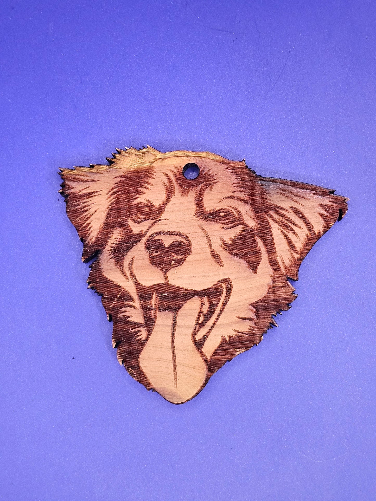 Australian Shepard Cedar Ornament