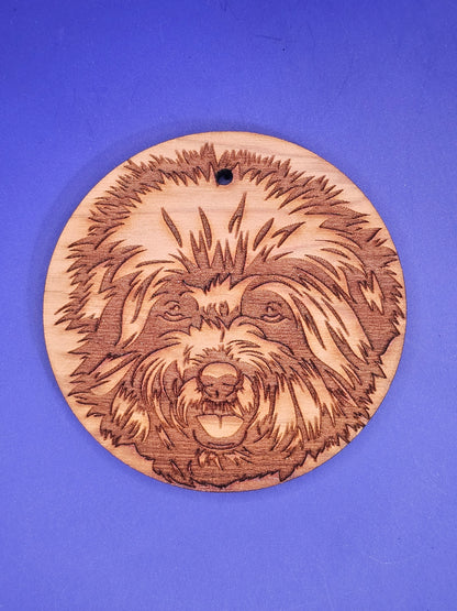 Bichon Frise Cedar Ornament