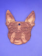 Boston Terrier Cedar Ornament