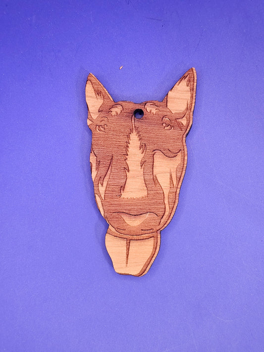 Bull Terrier Cedar Ornament