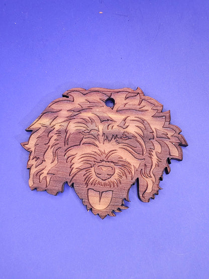 Cockapoo Cedar Ornament