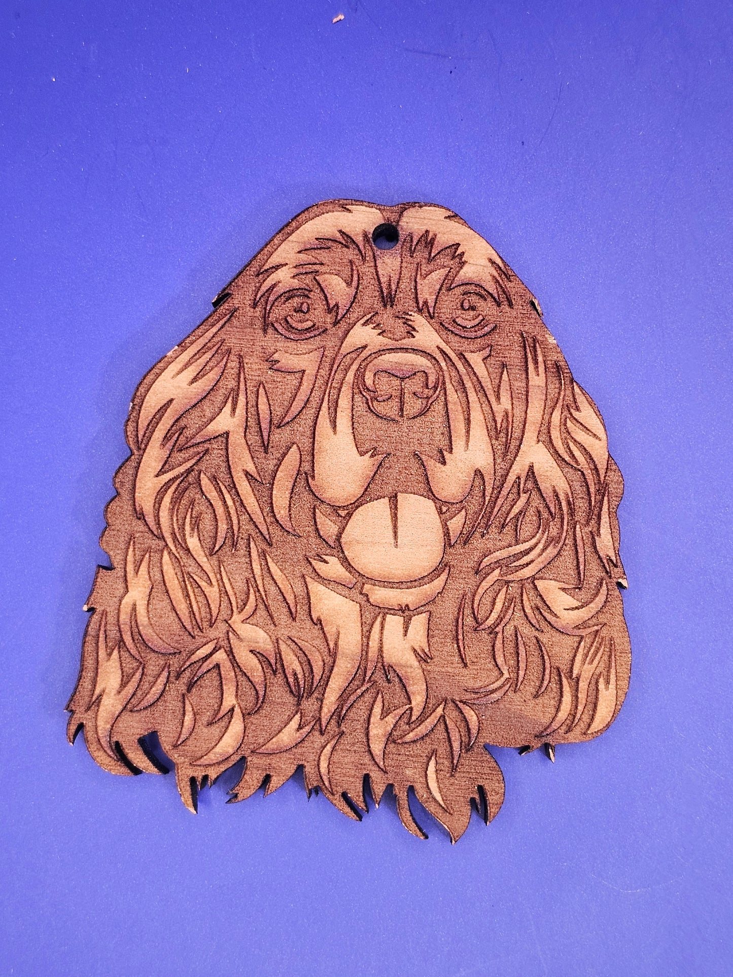 Cocker Spaniel Cedar Ornament