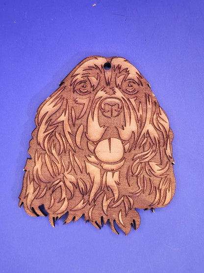 Cocker Spaniel Cedar Ornament