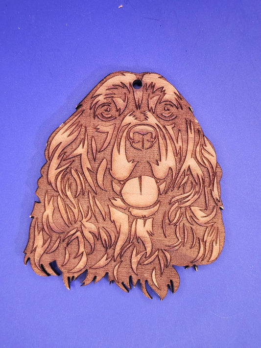 Cocker Spaniel Cedar Ornament