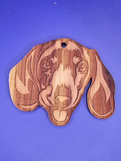 Dachshund Cedar Ornament