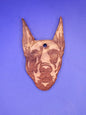 Doberman (cropped ears) Cedar Ornament