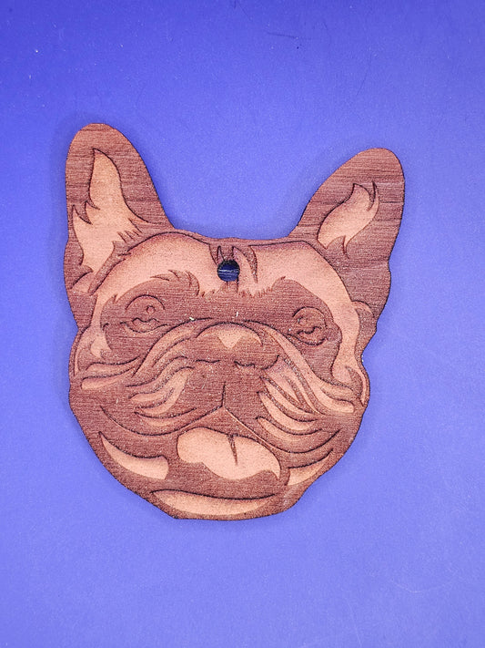 French Bulldog Cedar Ornament