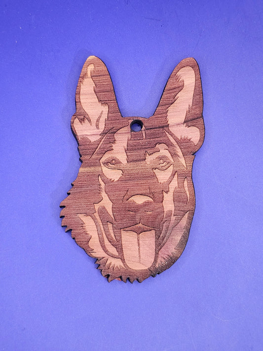 German Shepard Cedar Ornament