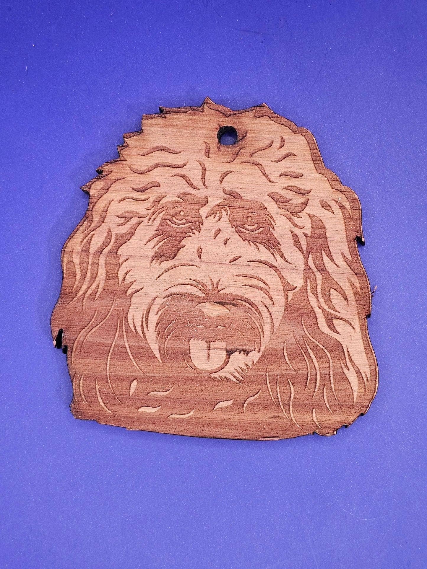 Goldendoodle Cedar Ornament