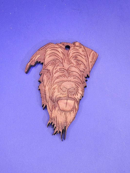 Irish Wolf Hound Cedar Ornament
