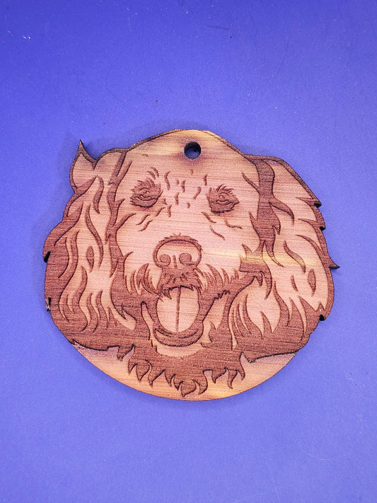 Labradoodle Cedar Ornament