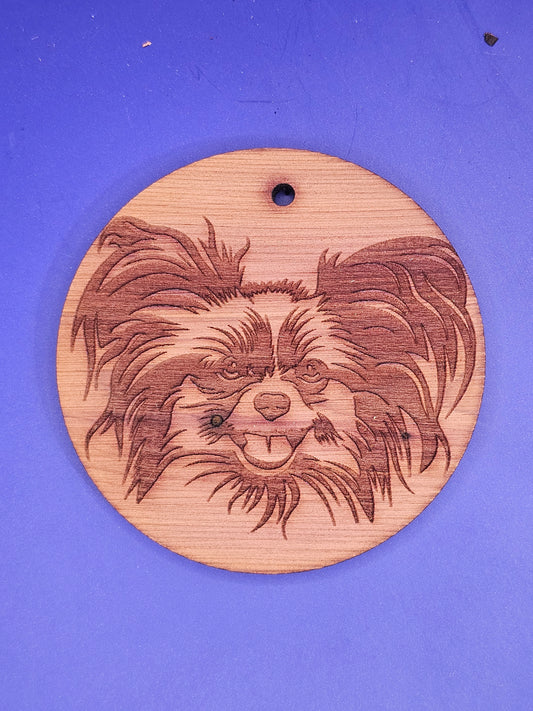 Papillon Cedar Ornament