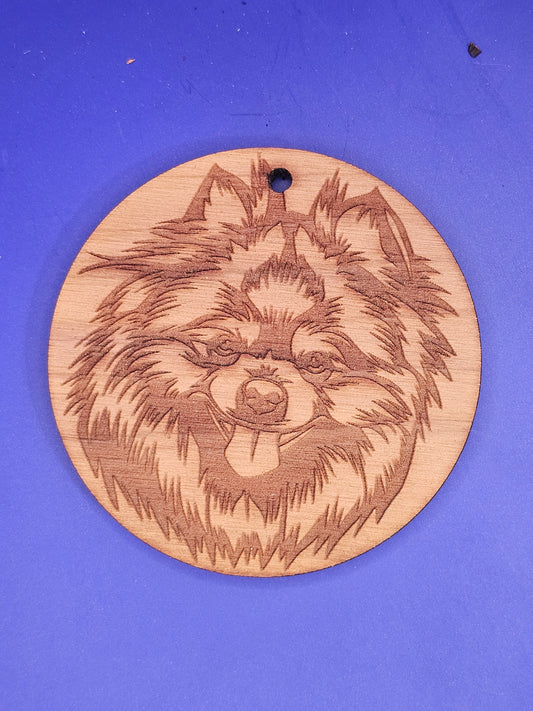 Pomeranian Cedar Ornament