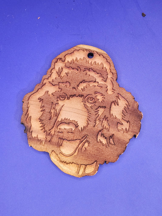 Poodle Cedar Ornament