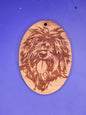 Portuguese Water Dog Cedar Ornament