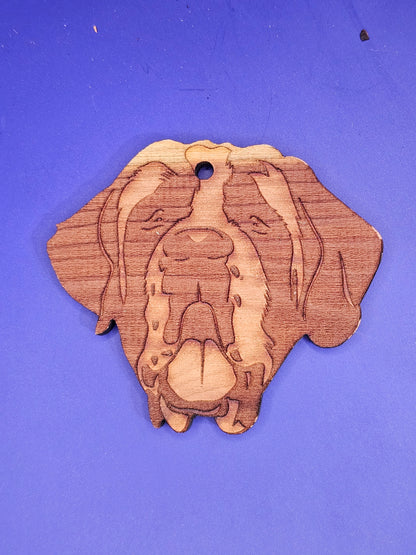 Saint Bernard Cedar Ornament