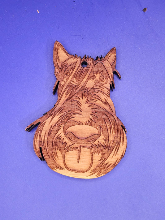 Scottish Terrier Cedar Ornament
