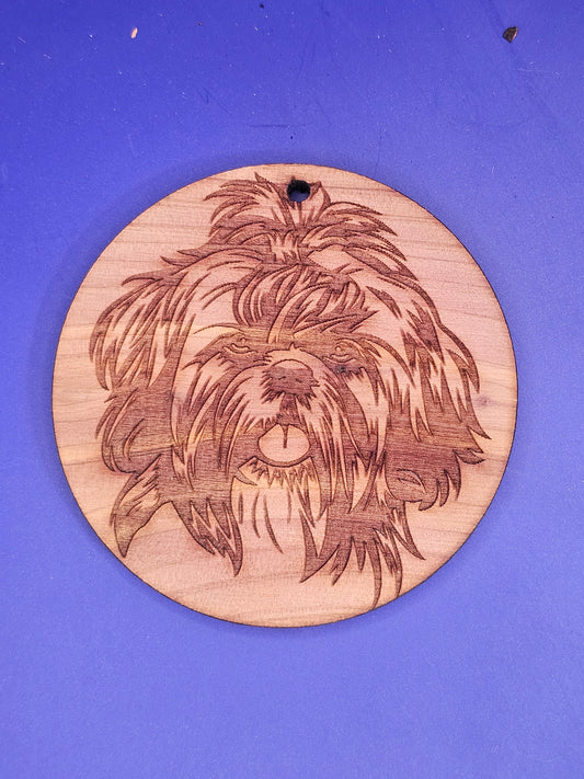 Shih Tzu Cedar Ornament