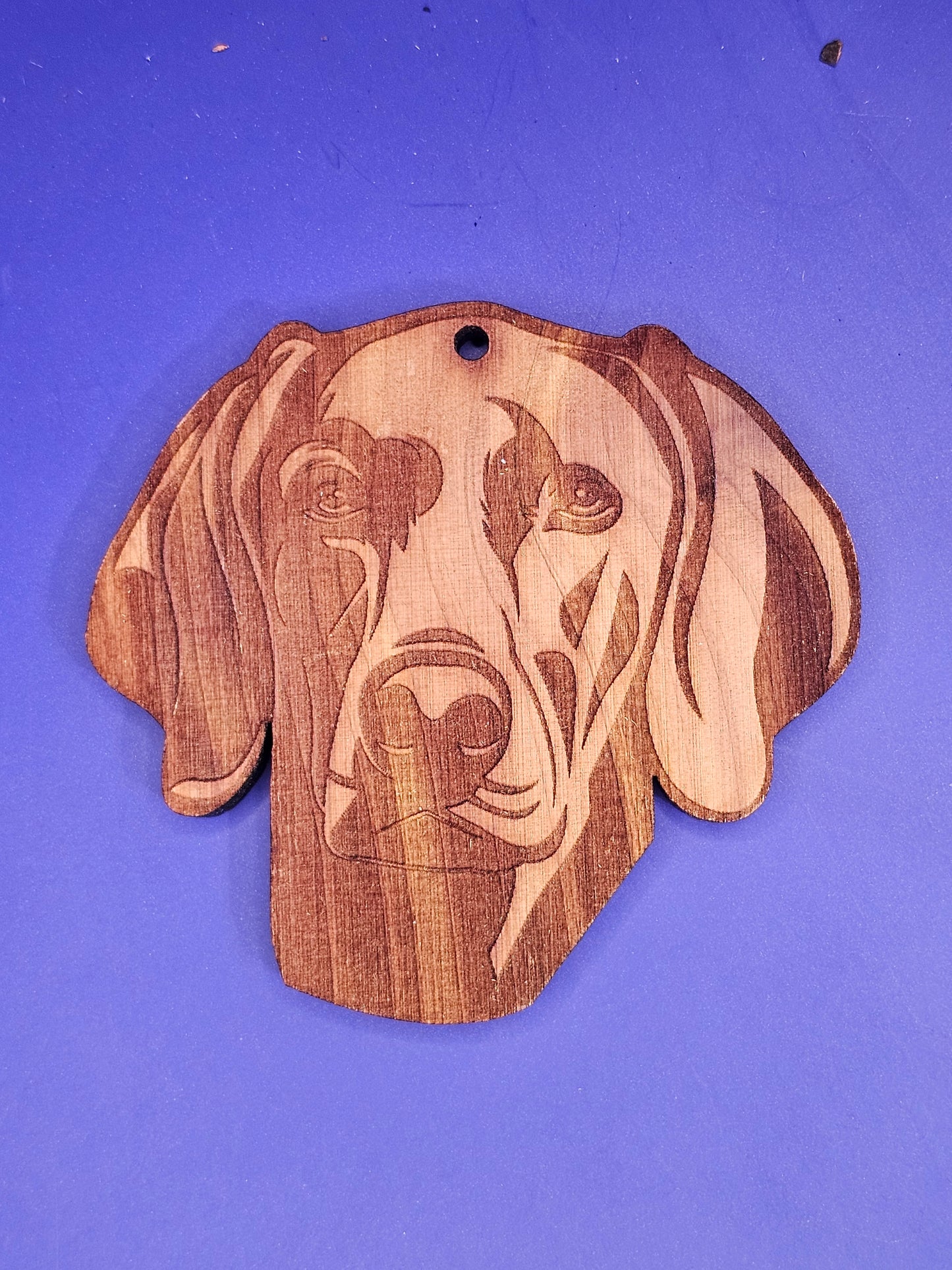Weimaraner Cedar Ornament