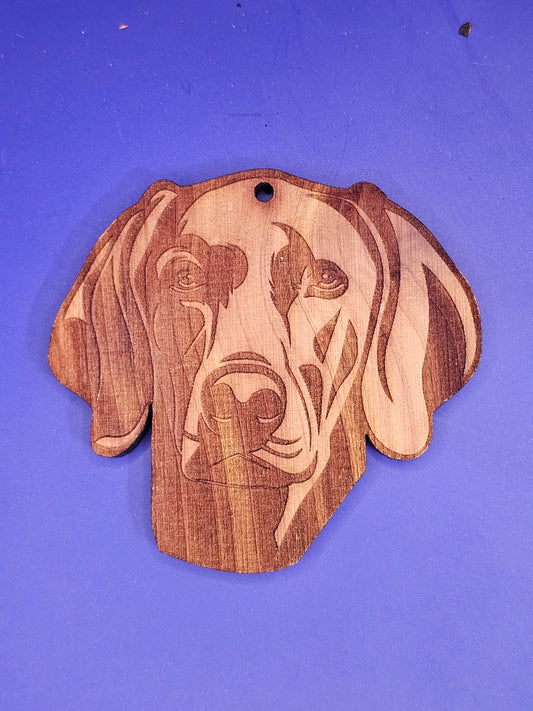 Weimaraner Cedar Ornament