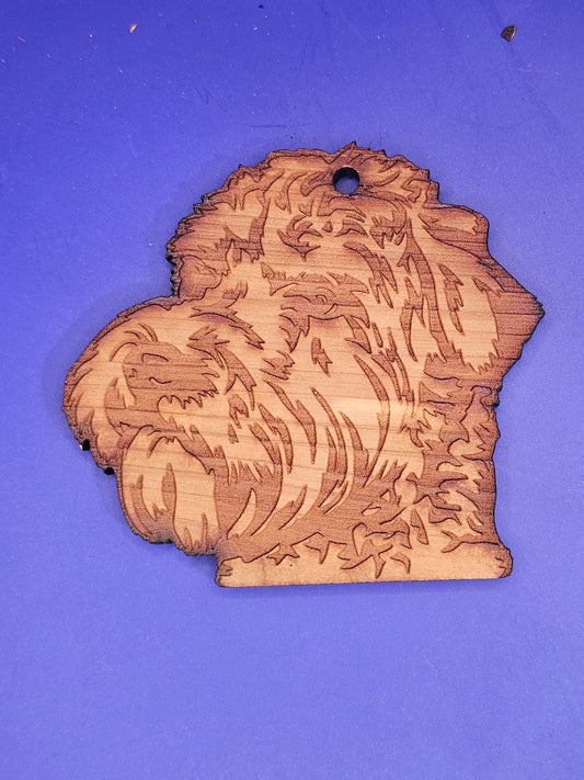 Wheaten Terrier Cedar Ornament