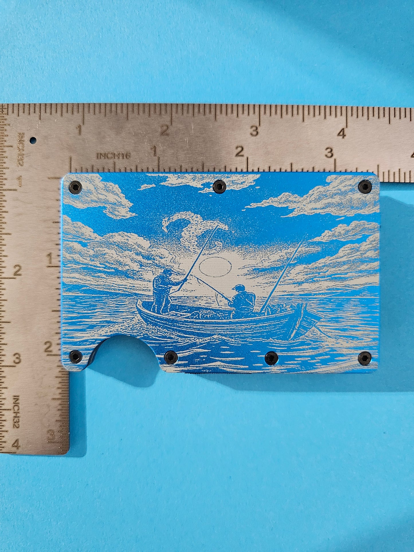 Fishing Metal Minimalist Wallets