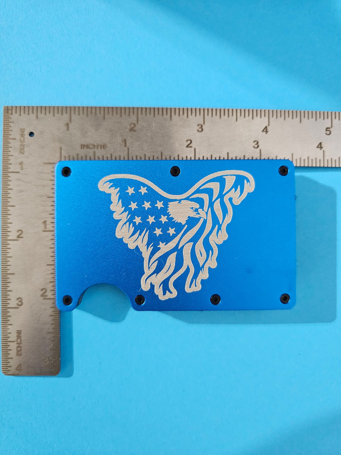 Eagle American Flag Metal Minimalist Wallets