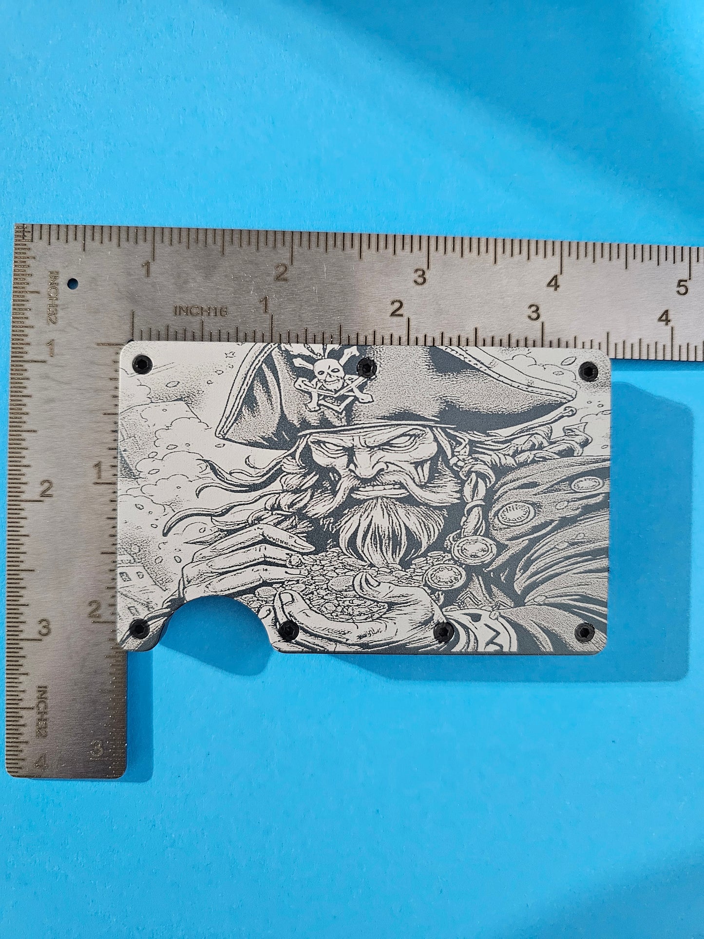 Pirate Metal Minimalist Wallets