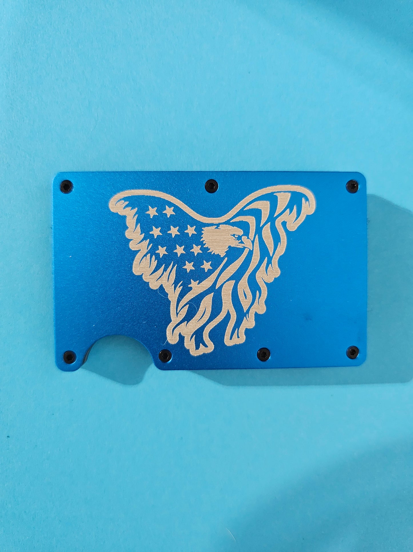 Eagle American Flag Metal Minimalist Wallets