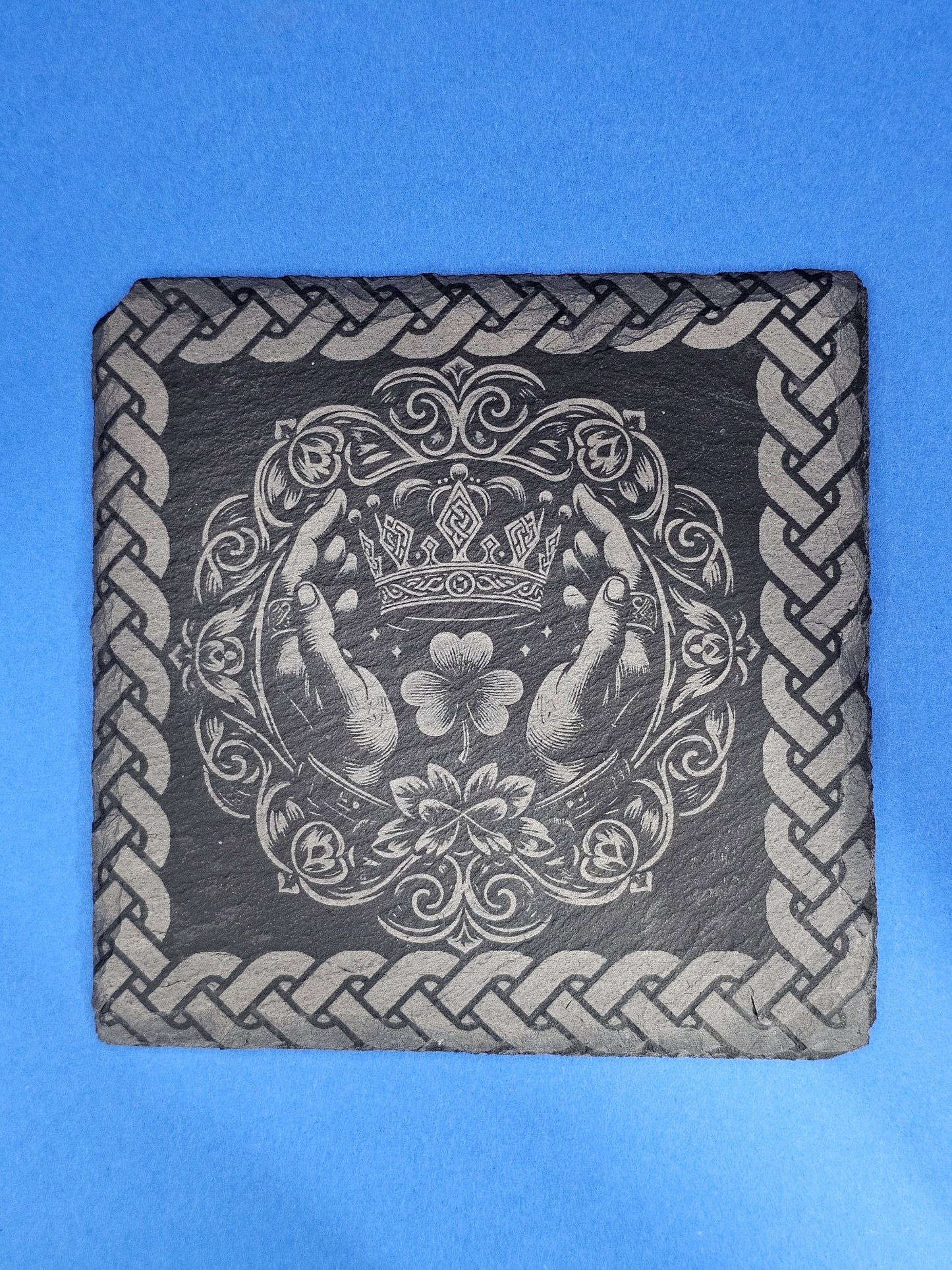 Celtic Collection Slate Coasters (set of 4 with holder)