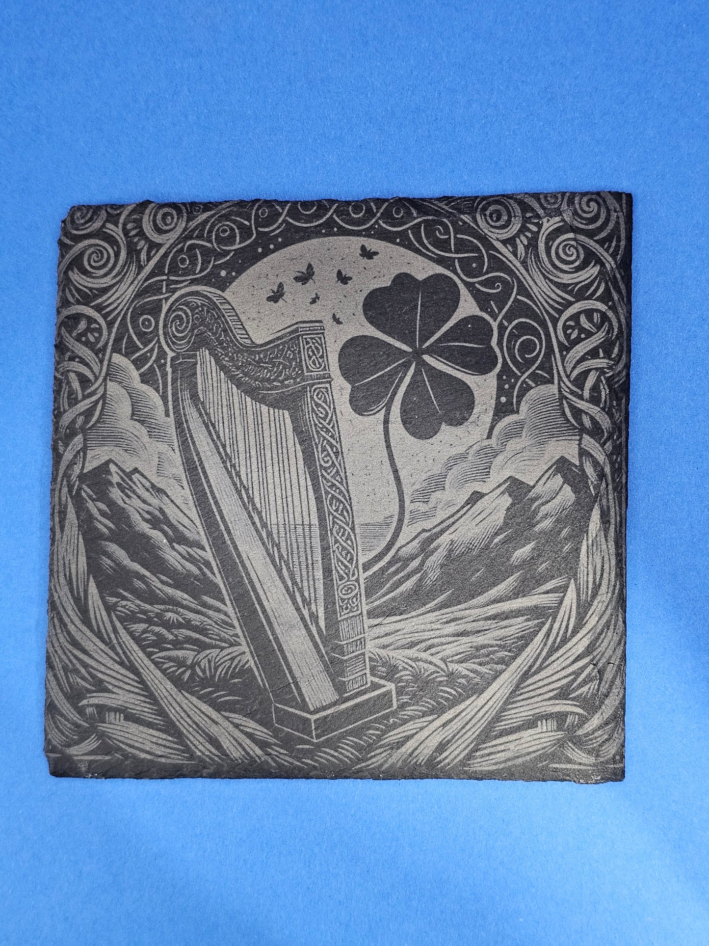 Celtic Collection Slate Coasters (set of 4 with holder)