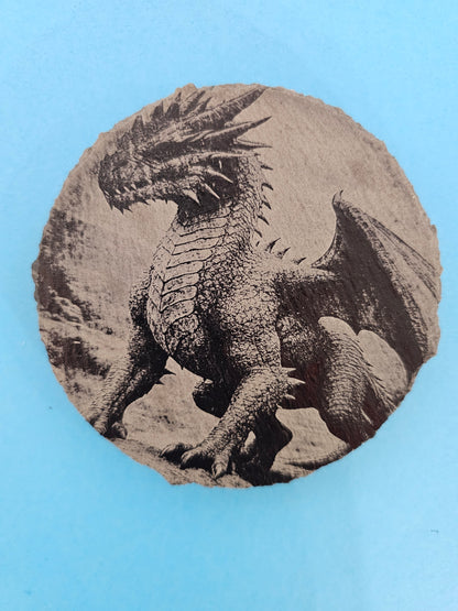 Fairy Tale Creature Slate Coasters (set of 4 with holder)