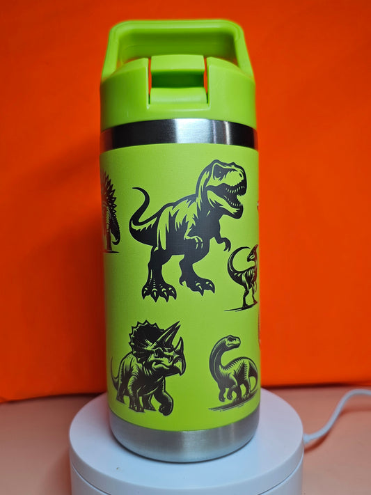 Dinosaur Theme Laser engraved 12oz cups