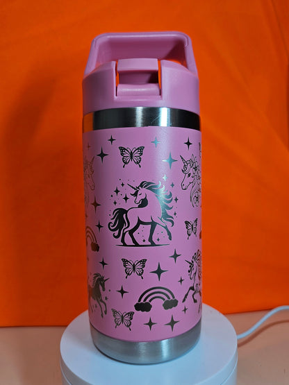 Unicorn Theme Laser engraved 12oz cups