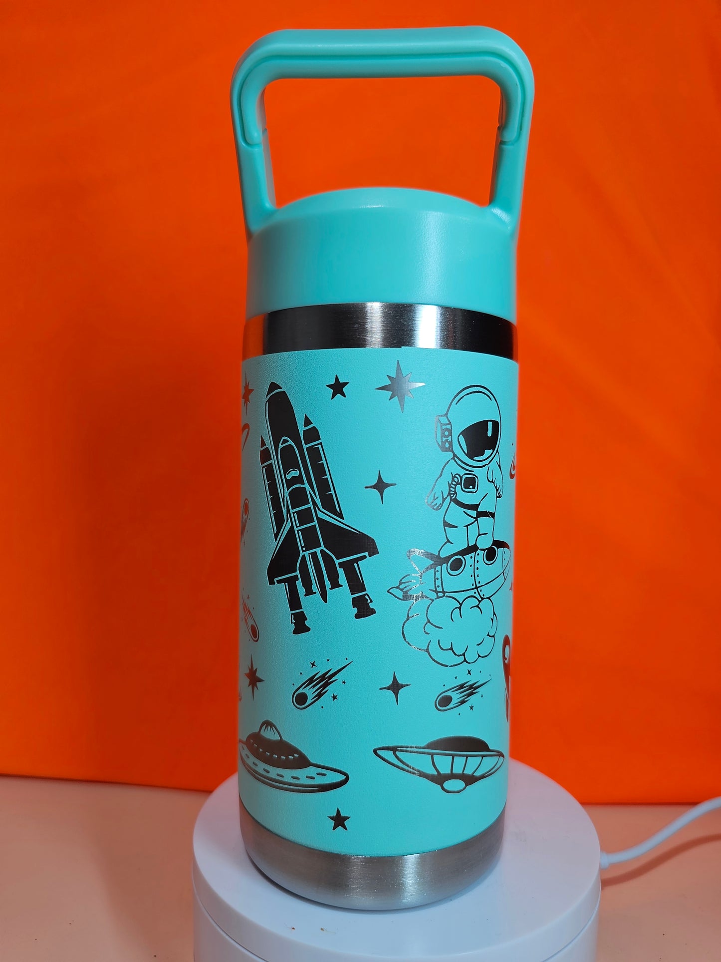 Space Theme Laser engraved 12oz cups